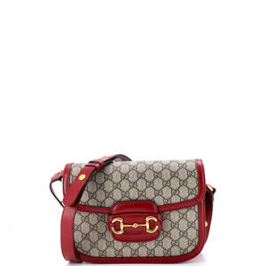 Gucci Horsebit Shoulder Bag Gg Coated #202431G21B